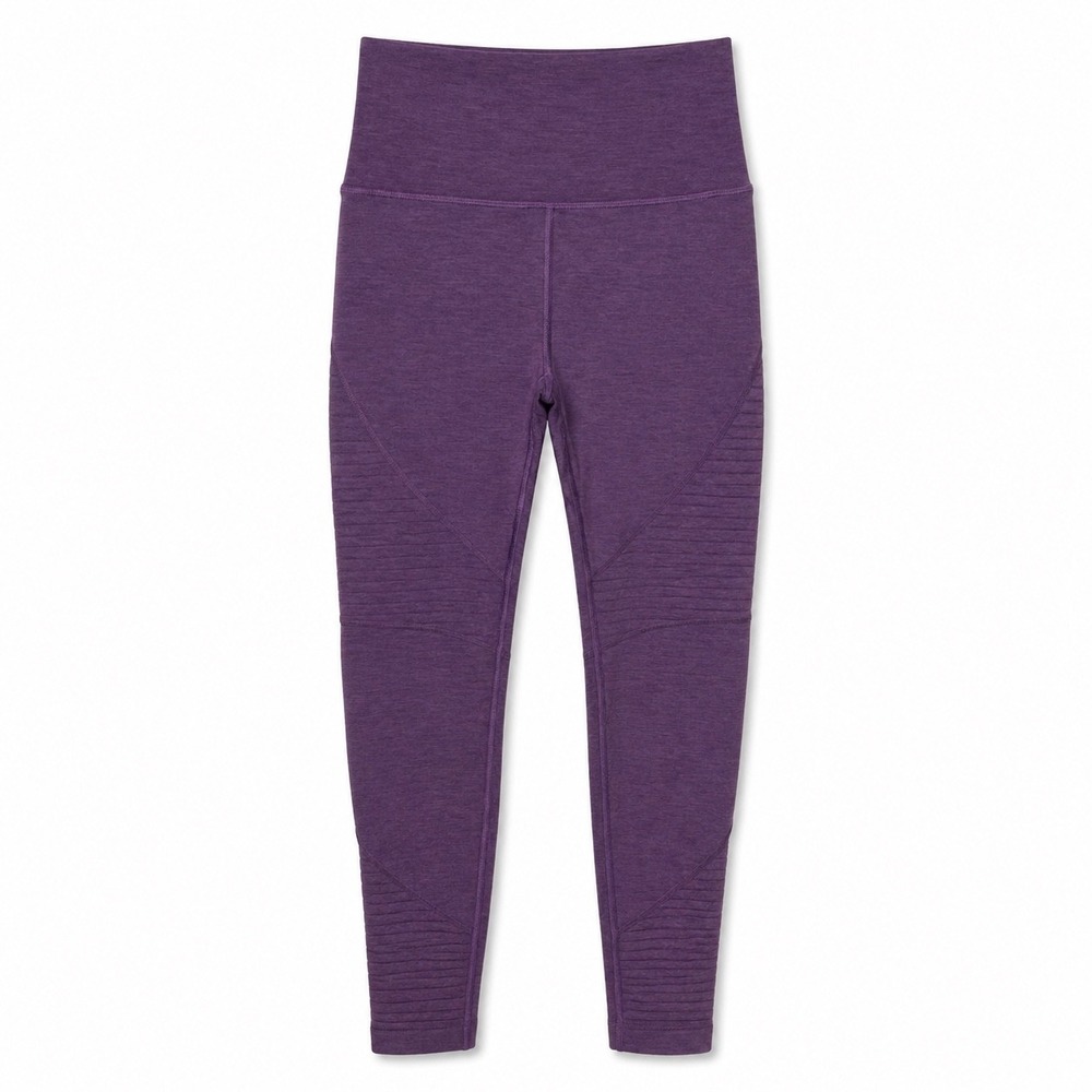 Alphalete Revival Leggings XS Purple High Rise Gym Workout Scrunch Seamless